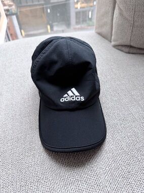 adidas Black Cap with White Embroidered Logo